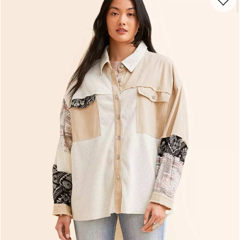 POL  Pieced Thermal Oversized Shirt M
